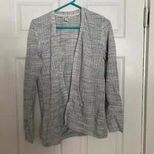 LLBean Bayshore Open Pointelle Cardigan Size M